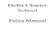 Delhi Charter School Policy Manual