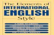 The Elements of International English Style - Manteshwer
