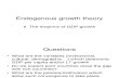 Endogenous Growth Lecture