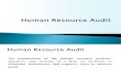1. Human Resource Audit