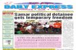 Samar political detainee   gets temporary freedom