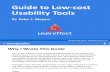 Guide to Low-cost  Usability Tools