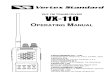 manual radio vertex vhf vx-110