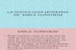 La Sociologia Moderna de Emile Durkheim