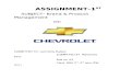 Assignment Brand Mgt Chevrolet