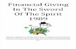 Financial Giving In The Sword Of The Spirit 1989