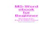 MS Word eBook for Beginner