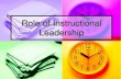 Role of Instructional Lead