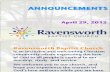 Ravensworth Baptist Church Announcements, 4/29/12