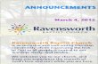 Ravensworth Baptist Church Announcements, 3/4/12