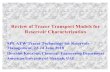 Review of Tracer Transport Models for Reservoir Characterization