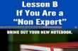 Lesson b if Youre a Non Expert PPT OMC2 by Jomar Hilario