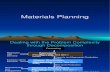 Materials Planning - Forecasting