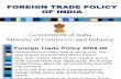 Indian Business Environment Foreign Trade Policy of India