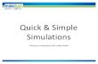 Reliable Plant - Quick and Simple Simulations