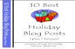 10 Best Holiday Blog Posts eBook