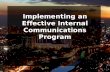 Implementing an Effective Internal Communications Program