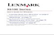Lexmark X6100 User Guide