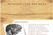 Aristotle (384-322 BCE) Report