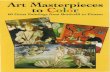 Art Masterpieces to Color 60 Great Paintings