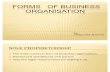 Forms of Business Organ is at Ion