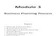 Module 3 Business Planning Process