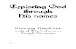 Exploring God Through His Names