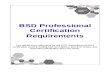 BDSP Certification Requirements