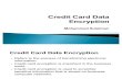 Credit Card DatPre Encryption Sentation