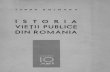 Istoria vieţii publice din România