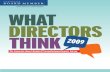 What Directors Think 2009 Supplement
