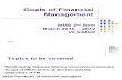 Goals of Financial Management 2nd Sem