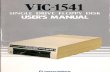 Commodore Vic 1541 Floppy Drive Users Manual