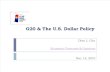 G20 & The U.S. Dollar Policy - A Presentation