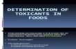 Determination of Toxicants in Foods 2