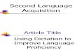 Second Language Acquisition Presentation[1]