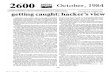 2600: The Hacker Quarterly (Volume 1, Number 10, October 1984)