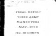 WWII 3rd Army Maneuvers Report