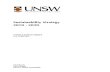 UNSW Sustainability Strategy - As at 19 April 2010