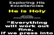 05-24-2009 Exploring His Excellencies - His Holiness
