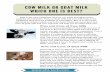 Pros and cons of cow and goat milk