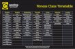 Fitness class timetable May 2015 p