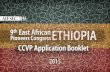 East African Pioneers Congress 2015 CCVP Application Booklet