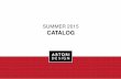 Artori Design Summer Catalog - July 2015