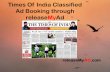 Times Of India Newspaper Classified ad booking through releaseMyAd.