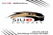 2015-16 SIUE Cougars Visiting Team Guide