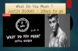 What Do You Mean ? - Justin Bieber - 2days to go