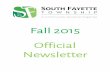 Fall 2015 Newsletter - South Fayette Township
