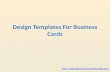Design templates for business cards