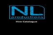 NL Productions Hire catalogue